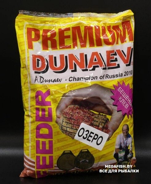 Прикормка Dunaev Premium (1 кг; фидер озеро красная) от компании Megafish - фото 1