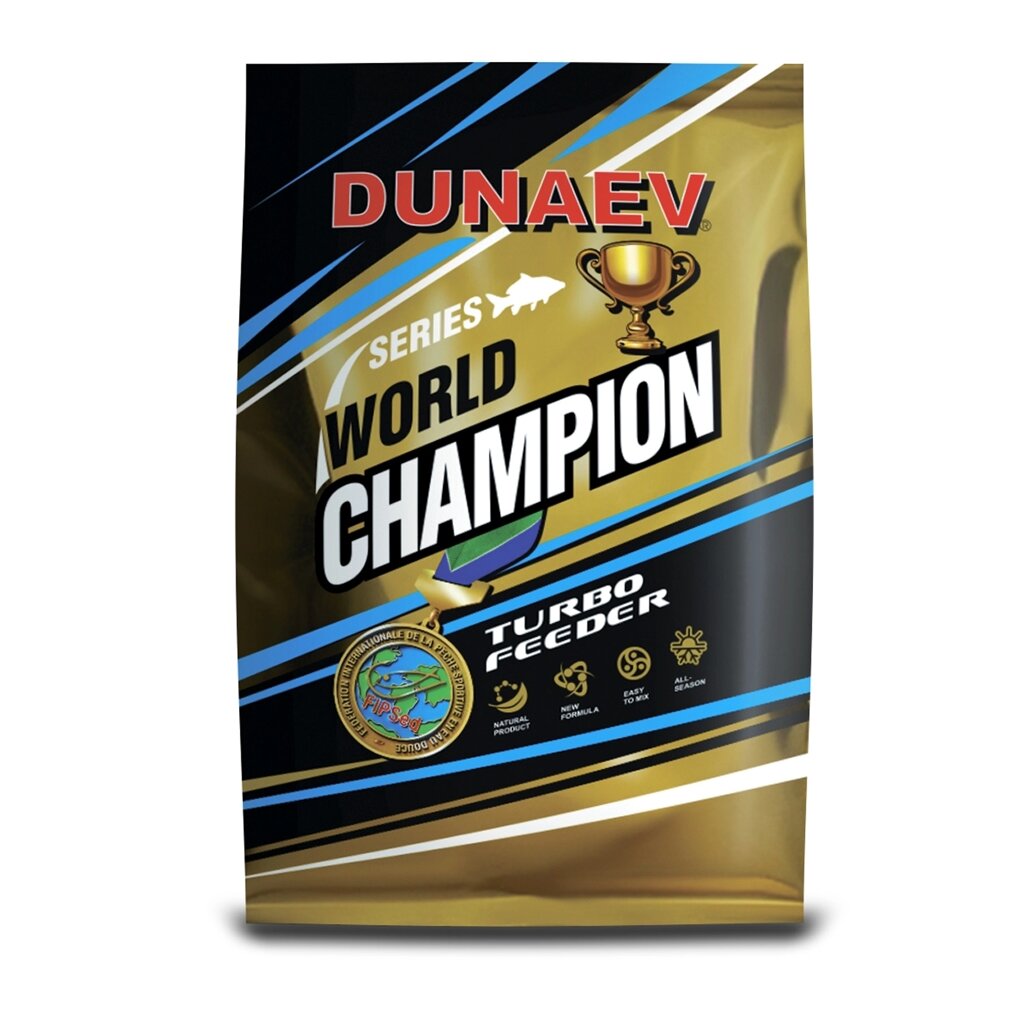 Прикормка Dunaev World Champion (1 кг; Turbo Feeder) от компании Megafish - фото 1