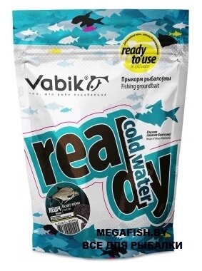 Прикормка Vabik Ready Cold Water (0.75 кг; Лещ бисквит черный) от компании Megafish - фото 1