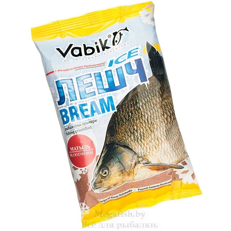 Прикормка зимняя Vabik ICE Bream Bloodworm (красная) Лещ Мотыль 0.75 кг от компании Megafish - фото 1