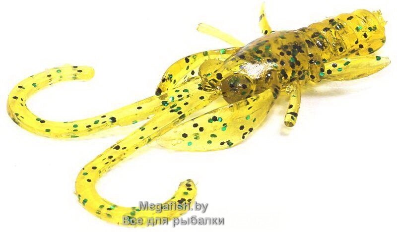 Приманка FishUp Baffi Fly 1.5" (0.72 гр; 3.8 см; 10 шт.) 036 Caramel/Green&Black от компании Megafish - фото 1