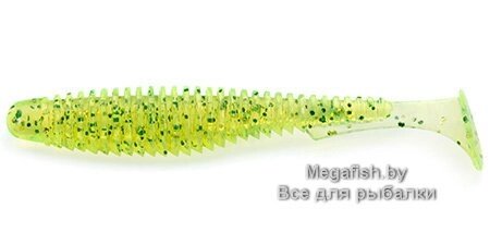 Приманка FishUp U-Shad 3" (2.37 гр; 7.5 см; 9 шт.) 026 Flo Chartreuse/Green от компании Megafish - фото 1