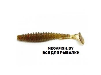 Приманка FishUp U-Shad 3.5" (8.9 см; 9 шт.) 045 green pumpkin/red&black от компании Megafish - фото 1