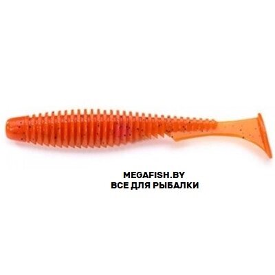 Приманка FishUp U-Shad 3.5" (8.9 см; 9 шт.) 049 orange pumpkin/black от компании Megafish - фото 1