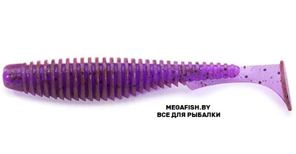 Приманка FishUp U-Shad 4" (5.91 гр; 10.1 см; 8 шт.) 016 Lox/Green & Black от компании Megafish - фото 1
