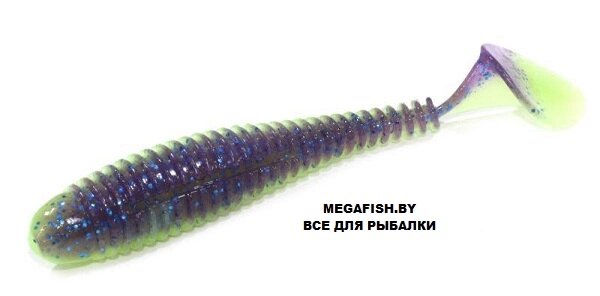 Приманка Keitech Swing Impact FAT 3.8" (8.5 гр; 9.6 см; 6 шт.) PAL06 violet lime belly от компании Megafish - фото 1