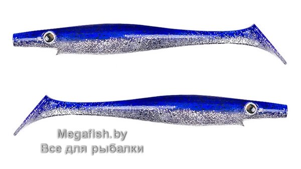 Приманка Strike Pro Pig Shad Jr. (50 гр; 20 см; 2 шт.) 135 Blue Halo от компании Megafish - фото 1