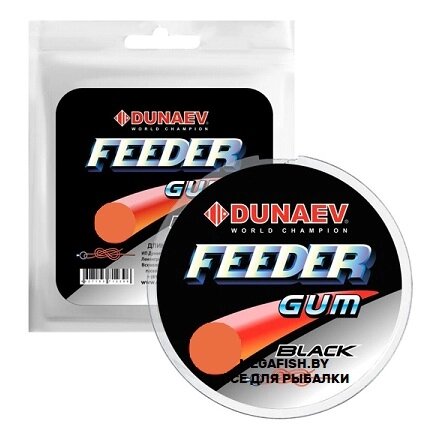 Резина Dunaev Feeder Gum (0.8 мм; black) от компании Megafish - фото 1