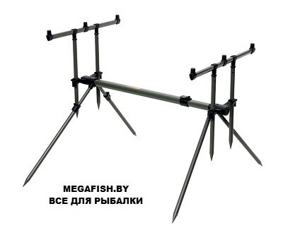 Род-под Carp Pro на 3 удилища 4 ноги алюминий от компании Megafish - фото 1