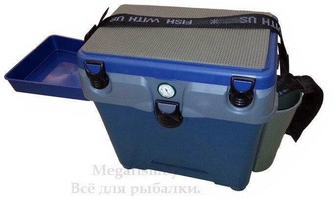 Рыболовный ящик A-elita A-Box зимний с термометром Синий от компании Megafish - фото 1