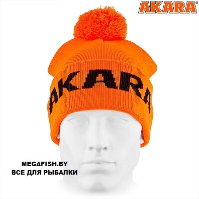 Шапка Akara Sport Winter Pompon оранжевая 4 от компании Megafish - фото 1