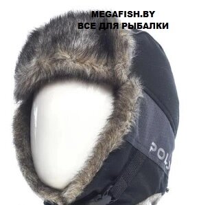 Шапка ушанка Huntsman Полюс (58-60 р-р; Серый/Черный) от компании Megafish - фото 1