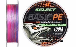 Шнур Select Basic PE X4 (100 м; 0.06 мм; multicolor)