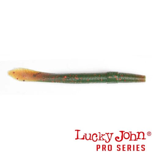 Силиконовая приманка Lucky John Pro Series Wacky Worm Fat 14.50 (14.5см,8гр, упаковка 6 шт) цвет 085 от компании Megafish - фото 1