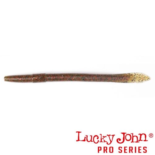 Силиконовая приманка Lucky John Pro Series Wacky Worm Fat 14.50 (14.5см,8гр, упаковка 6 шт) цвет PA03 от компании Megafish - фото 1