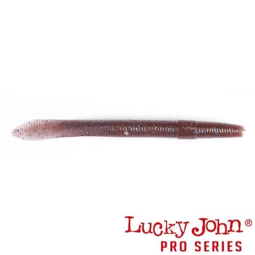 Силиконовая приманка Lucky John Pro Series Wacky Worm Fat 14.50 (14.5см,8гр, упаковка 6 шт) цвет S19 от компании Megafish - фото 1