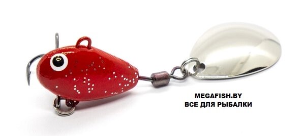 Тейлспиннер UF Studio Hurricane (7.5 гр; 2 см) Red Glitter от компании Megafish - фото 1