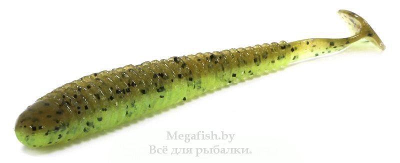 Виброхвост Keitech Swing Impact 2.5" (6,4см, 1,4гр, в упаковке 10шт) Green Pumkin/Chartreuse 401 от компании Megafish - фото 1