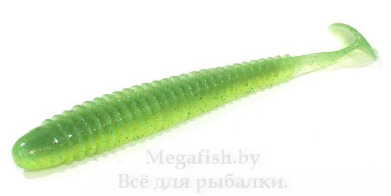 Виброхвост Keitech Swing Impact 3.0" (7.5см, 2.2гр, в упаковке 10шт) Lime Chartreuse 424 от компании Megafish - фото 1