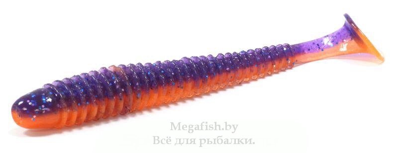 Виброхвост Keitech Swing Impact 4.5" (11.4см,8.9гр,в упаковке 6шт) Violet Fire PAL09 от компании Megafish - фото 1