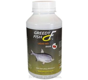 Вкусоароматическая добавка в прикормку, активатор клева Liquid Greedy Fish Вишня 250мл