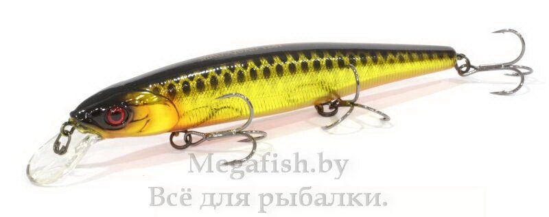 Воблер Jackall Mag Squad 128 SP (21гр,12.8см,1.5м) suspending цвет hl gold&black от компании Megafish - фото 1