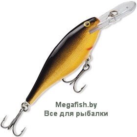 Воблер Rapala Shad Rap 04 (4 гр; 4 см; 1.2-2.1 м) G от компании Megafish - фото 1