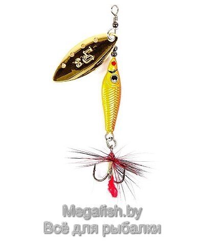 Вращающаяся блесна Lucky John Trian Blade Long 06.0 (6гр) цвет 001 от компании Megafish - фото 1