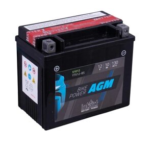 Аккумулятор intAct IA YTX12-BS, AGM, 12В, 10Ач, пуск ток 150А, прямая (