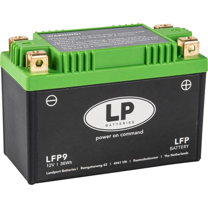 Аккумулятор Landport LFP9, Литий-ионный, 12В, 3Ач, пуск ток 180 А, прямая (+ -) от компании Интернет-гипермаркет «MOLL» - фото 1