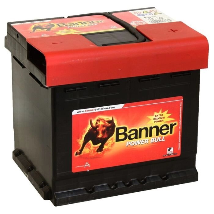 Аккумуляторная батарея Banner 50 Ач, обратная полярность Power Bull P50 03, куб от компании Интернет-гипермаркет «MOLL» - фото 1