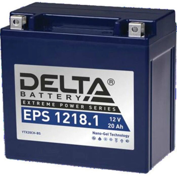 Аккумуляторная батарея Delta EPS 1218.1(YTX20СH-BS)12V, 20 Ач прямая (+ -) от компании Интернет-гипермаркет «MOLL» - фото 1