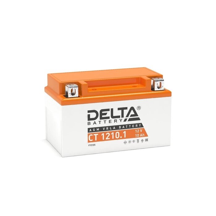 Аккумуляторная батарея Delta СТ1210.1 (YTZ10S)12V, 10 Ач прямая (+ -) от компании Интернет-гипермаркет «MOLL» - фото 1