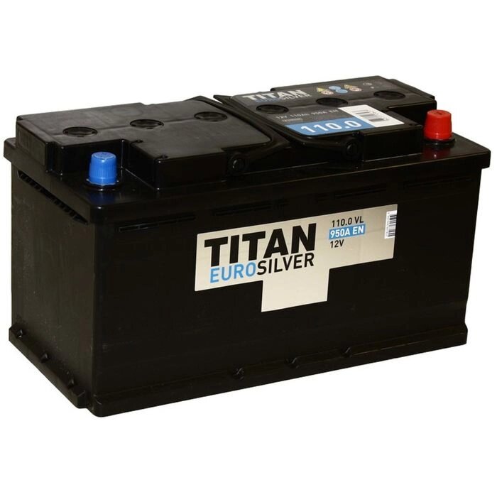Аккумуляторная батарея Titan Euro Silver 110 Ач, обратная полярность от компании Интернет-гипермаркет «MOLL» - фото 1