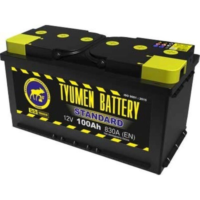 Аккумуляторная батарея Тюмень 100 Ач, обратная полярность 6СТ-100L, Standard от компании Интернет-гипермаркет «MOLL» - фото 1