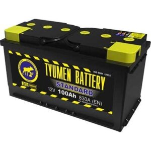 Аккумуляторная батарея Тюмень 100 Ач, обратная полярность 6СТ-100L, Standard