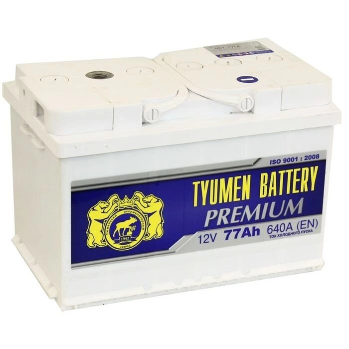 Аккумуляторная батарея Тюмень 77 Ач 6СТ-77LA Premium от компании Интернет-гипермаркет «MOLL» - фото 1