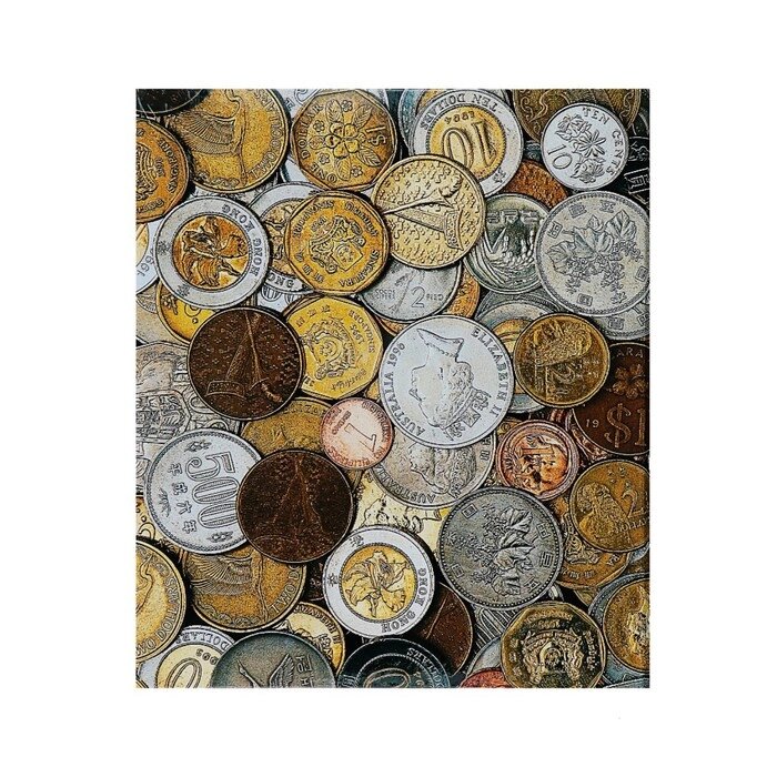 Альбом для монет на кольцах, Оптима, 225 х 265 мм, обложка ламинированный картон от компании Интернет-гипермаркет «MOLL» - фото 1