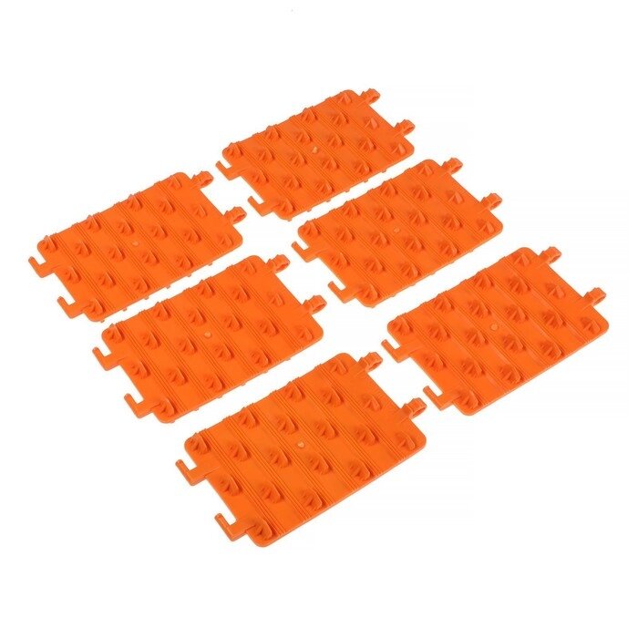 Антибукс 13,5х19,5x3 см, набор 6 шт, оранжевые от компании Интернет-гипермаркет «MOLL» - фото 1
