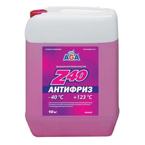 Антифриз AGA красный -40С/123С готовый 10л