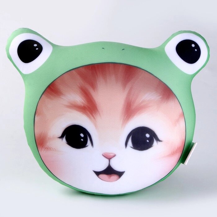 Антистресс подушка "Котик-лягушка" от компании Интернет-гипермаркет «MOLL» - фото 1