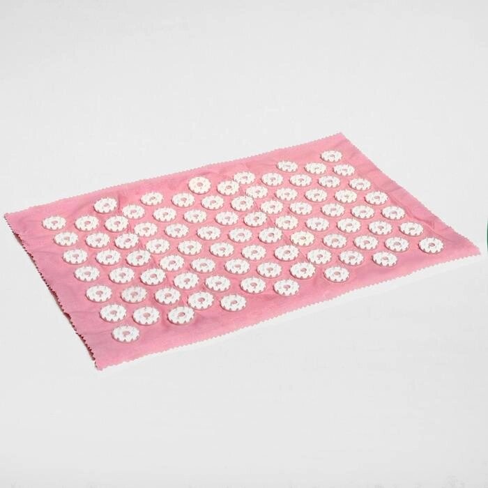Аппликатор игольчатый "Коврик", 85 колючек, розовый, 25х40 см от компании Интернет-гипермаркет «MOLL» - фото 1