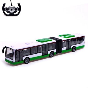 Автобус радиоуправляемый "Городской", работает от аккумулятора, цвет зелёный