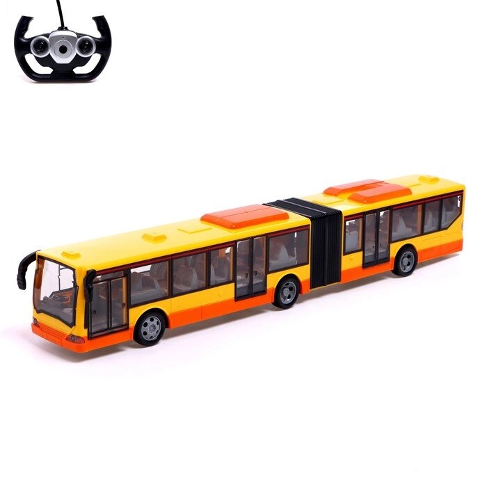 Автобус радиоуправляемый "Городской", работает от аккумулятора, цвет желтый от компании Интернет-гипермаркет «MOLL» - фото 1