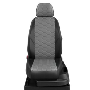 Авточехлы для Kia Soul 2 с 2014-2019 хетчбэк 5 дверей. Комплектация Red Line. Задняя спинка 40/60, сиденье единое.