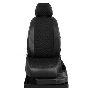 Авточехлы для ВАЗ Лада Гранта с 2018-н. в. седан, лифтбек Передние сиденья с Боковыми пластиковыми кожухами. Задние