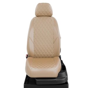 Авточехлы для Volkswagen Touran с 2010-2015 компактвэн Задние три кресла трансформеры, передние сидушки БЕЗ подколенных