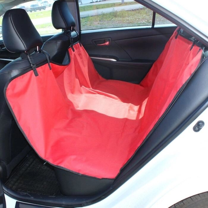 Авточехол-накидка на заднее сиденье Tplus, оксфорд, красный, T002211 от компании Интернет-гипермаркет «MOLL» - фото 1