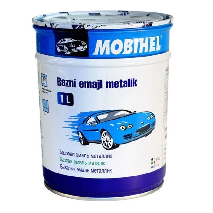 Автоэмаль MOBIHEL металлик DAEWOO 97K BLUE 1 л от компании Интернет-гипермаркет «MOLL» - фото 1