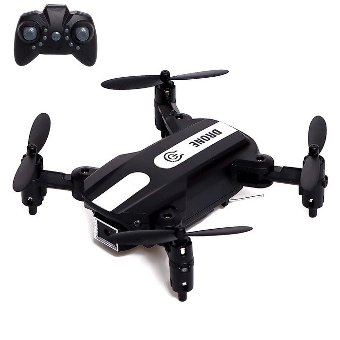 АВТОГРАД Квадрокоптер FLASH DRONE, камера 480P, Wi-FI, с сумкой, цвет черный от компании Интернет-гипермаркет «MOLL» - фото 1